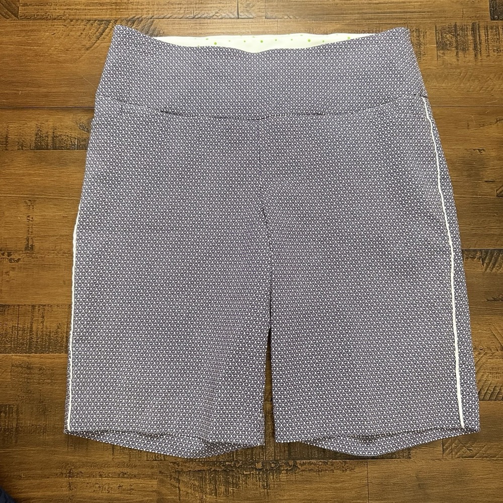 SWING CONTROL Womens Pull On 19" Golf Shorts Sz 10 @$145 BLK/White